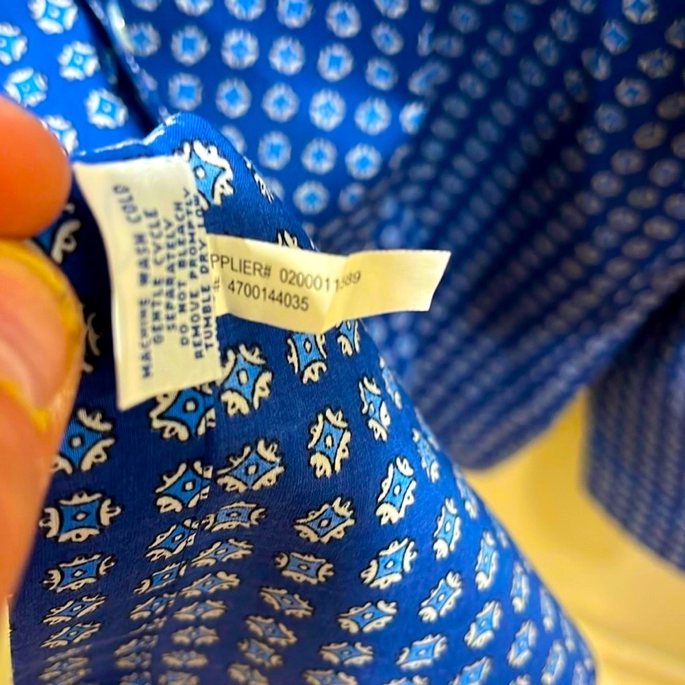 Ralph Lauren Blue Patterned Button Down Shirt. La… - image 4